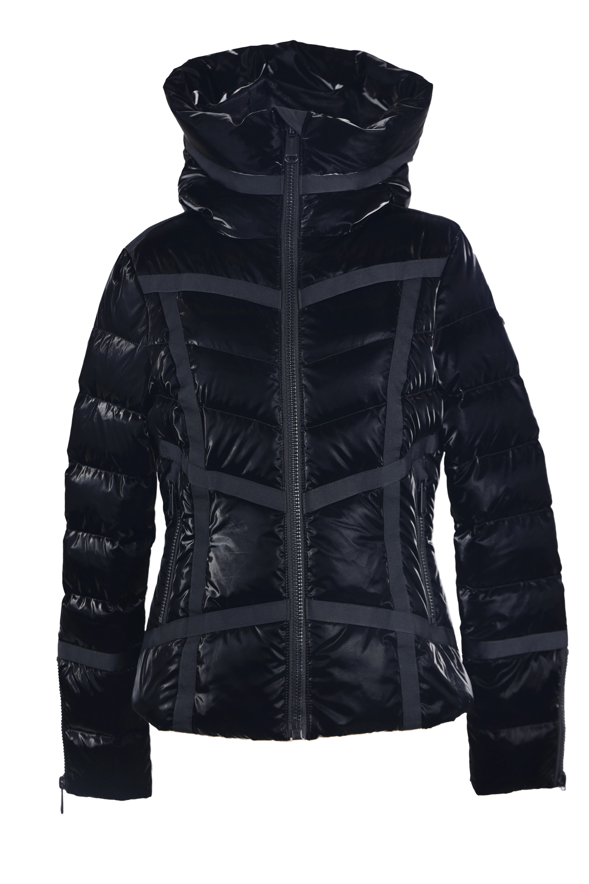 Shiny Quilted Down Ski Jacket