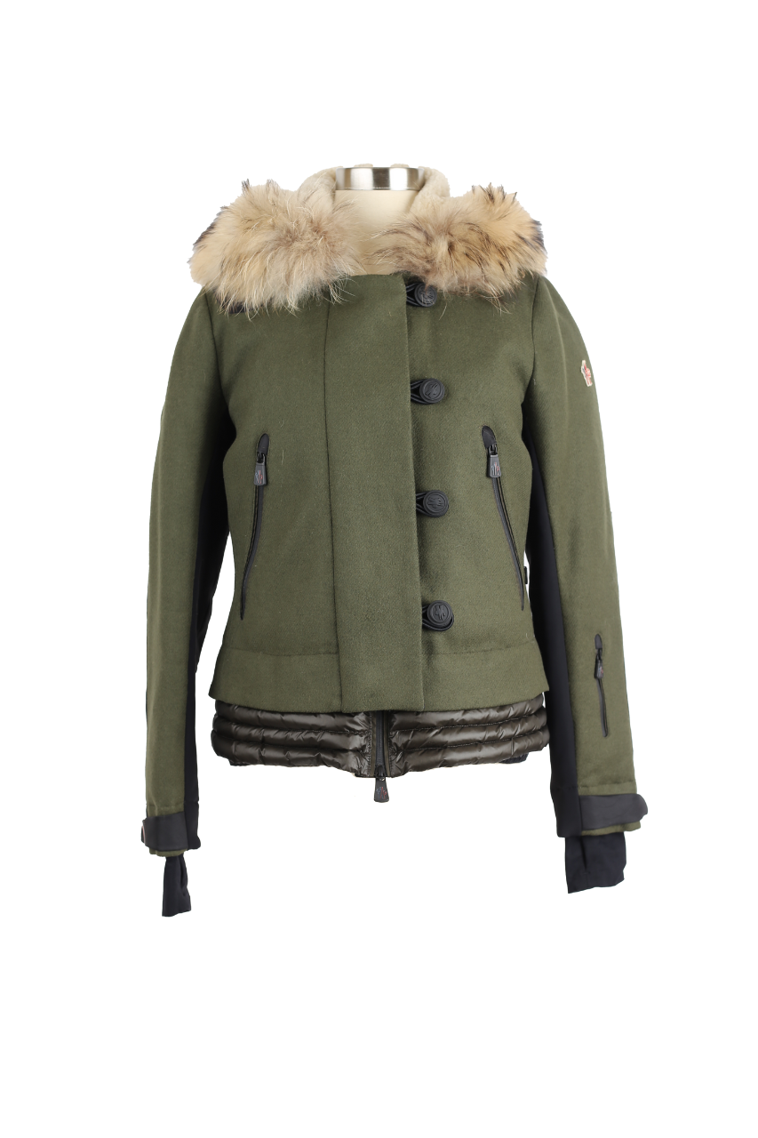 Bonneval Wool Down Ski Jacket W/ Fur Hood