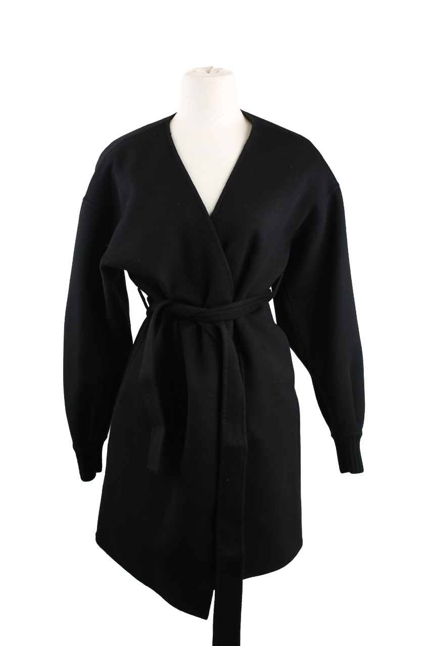 Double Faced Cashmere Belted Dress Coat