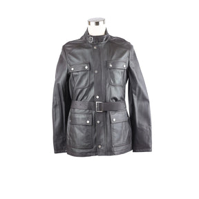 Leather Cashmere Lined Jacket