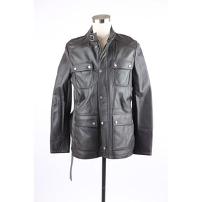 Leather Cashmere Lined Jacket