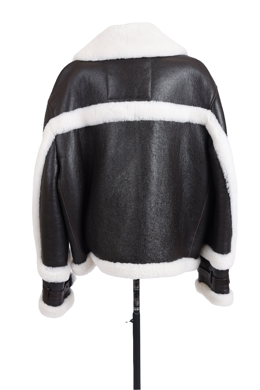 Shearling Lined Leather Jacket