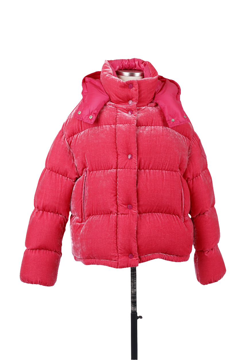Caille Velvet Down Puffer Jacket