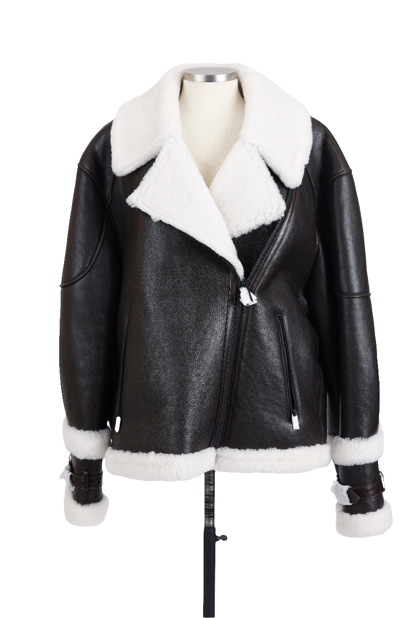 Shearling Lined Leather Jacket
